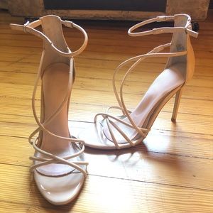 Steve Madden Nude Strappy Heels